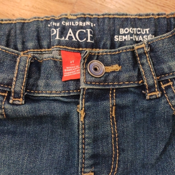 2T Boys jeans, blue denim, adjustable waist band, New condition - Picture 4 of 4